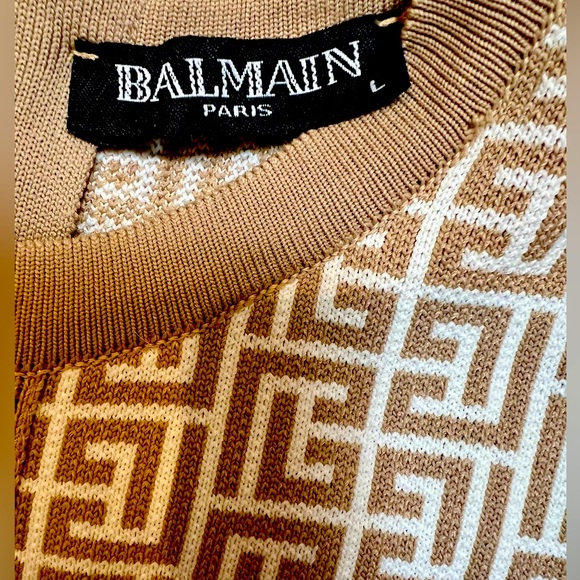 Authentic Balmain Monogram Bodycon Dress. Steal! - Picture 9 of 10